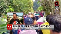 Despiden a Lázaro Gayosso víctima número 19 de las fuertes lluvias en Puebla