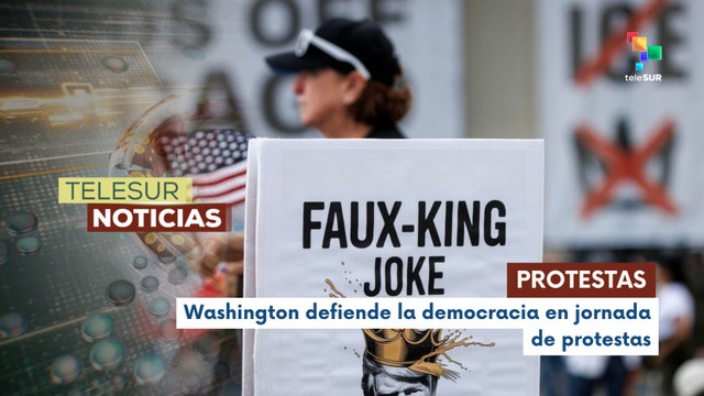 Una marea festiva inunda Washington en las protestas No Kings