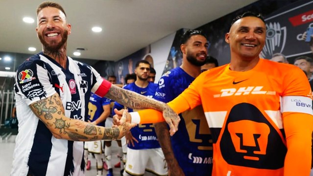 Sergio Ramos y Keylor Navas se reencuentran en la cancha del BBVA para el encuentro de Rayados - Pumas