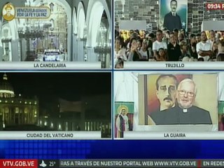 Venezolanos celebran en las calles la canonización de sus primeros Santos