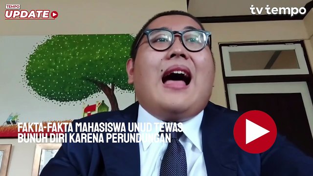 Fakta-fakta Mahasiswa Unud Timothy Tewas Bunuh Diri karena Perundungan