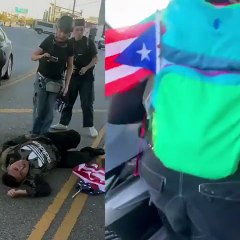 LAPD police officer reportedly ran over a protester