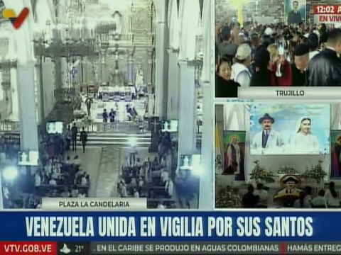 Cohetazo da inicio a celebración por los Santos Dr. José Gregorio Hernández y Carmen Rendiles