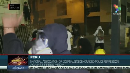Peru: National Association of Journalists denounced police repression against press media