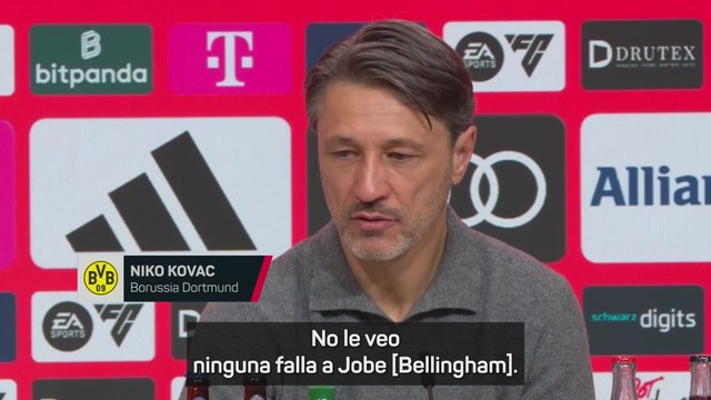 NIKO KOVAC exculpa a JOBE BELLINGHAM tras su ACCIÓN en el EXTRAÑO gol del BAYERN ante el DORTMUND