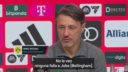 NIKO KOVAC exculpa a JOBE BELLINGHAM tras su ACCIÓN en el EXTRAÑO gol del BAYERN ante el DORTMUND