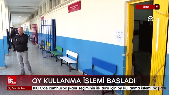 KKTC'de cumhurbaşkanı seçiminin ilk turu için oy kullanma işlemi başladı