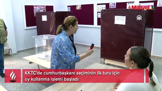 KKTC'de cumhurbaşkanı seçiminin ilk turu için oy kullanma işlemi başladı