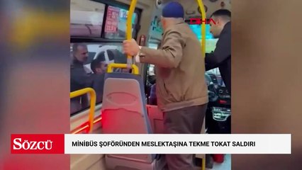 Kağıthane’de minibüs şoföründen meslektaşına tekme tokat saldırı; ‘Sen öldün’ diye tehdit etti