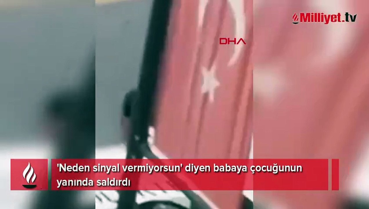 Trafikte 'sinyal' kavgası! Çocuğunun yanında babaya saldırdı