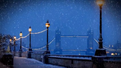 Christmas Snowy in London ❄️ Winter Wonderland Jazz