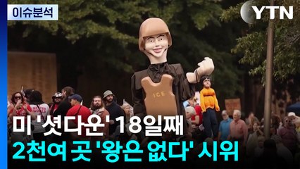 미 전역 2천여 곳 "왕은 없다" 시위...트럼프, 오물 폭격 영상으로 조롱 / YTN