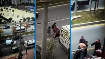 ‘Neden sinyal vermiyorsun' dedi, çocuğunun yanında saldırıya uğradı!