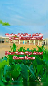 teachers role play by students _decent school dphs school