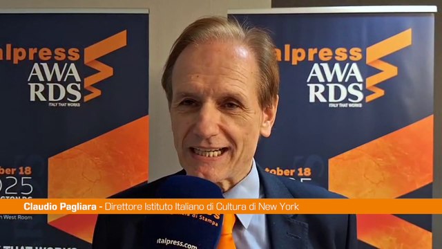 Italpress Awards, Pagliara Provo un grande senso di riconoscenza