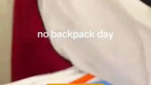 'No Backpack Day'