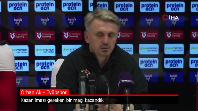 Orhan Ak: Çok önemli bir maç kazandık ama kazanılması gereken bir maçı kazandık