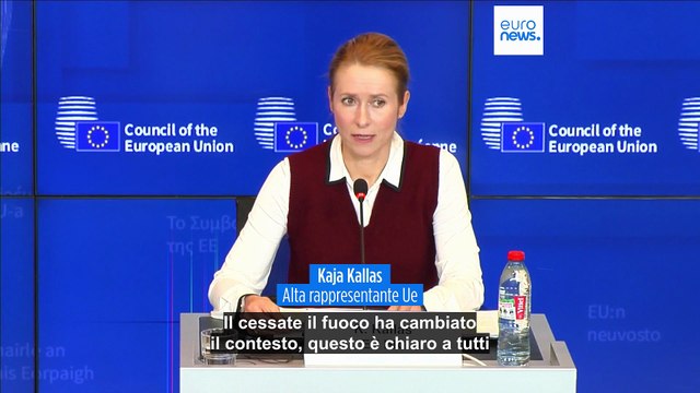 La minaccia di sanzioni Ue contro Israele resta sul tavolo , avverte Kaja Kallas