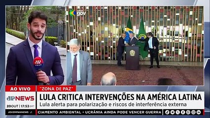 Lula critica intervenções na América Latina e defende criação de “zona de paz”