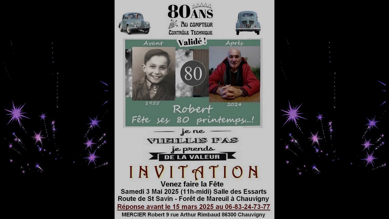 ROBERT fête ses 80 printemps...! (3 mai 2025)