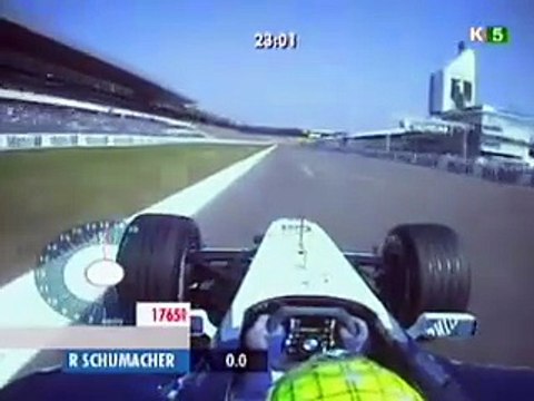 F1 – Ralf Schumacher (Williams BMW V10) Onboard – Germany 2001