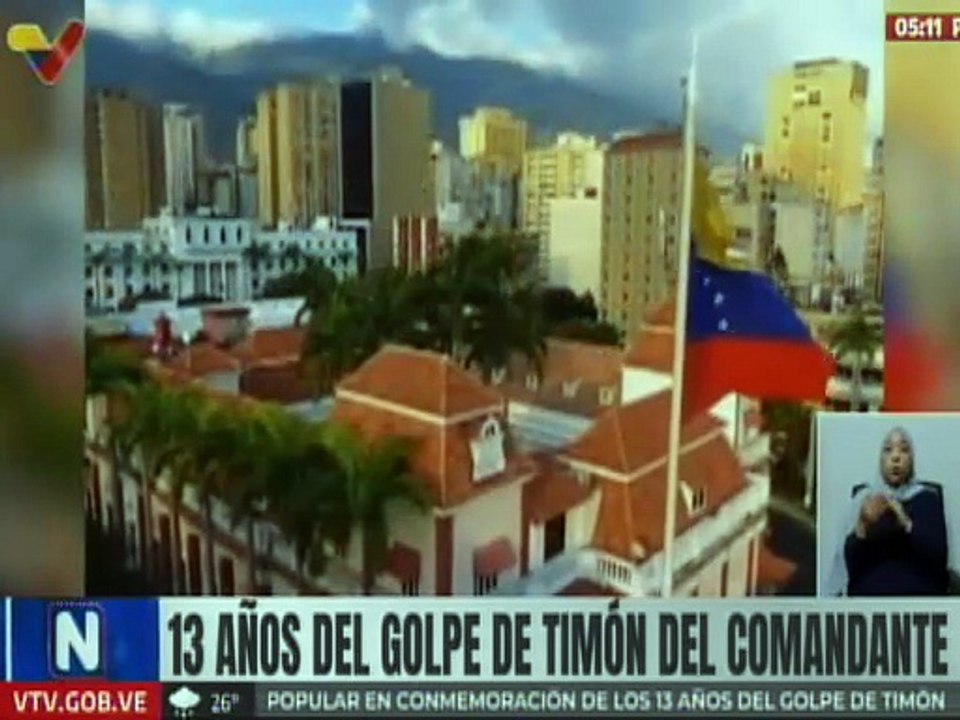 Venezuela conmemora 13 años del "Golpe de Timón" decretado por el Comandante Hugo Chávez
