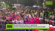 Con una gran fiesta por su 77° aniversario, Alcaldía reinauguró plaza del 18 de Octubre