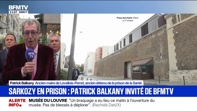 Incarcération de Nicolas Sarkozy: Pour y être passé moi-même, c'est un choc quand on rentre à la Santé [...] mais c'est un homme solide , déclare Patrick Balkany, ancien maire de Levallois-Perret