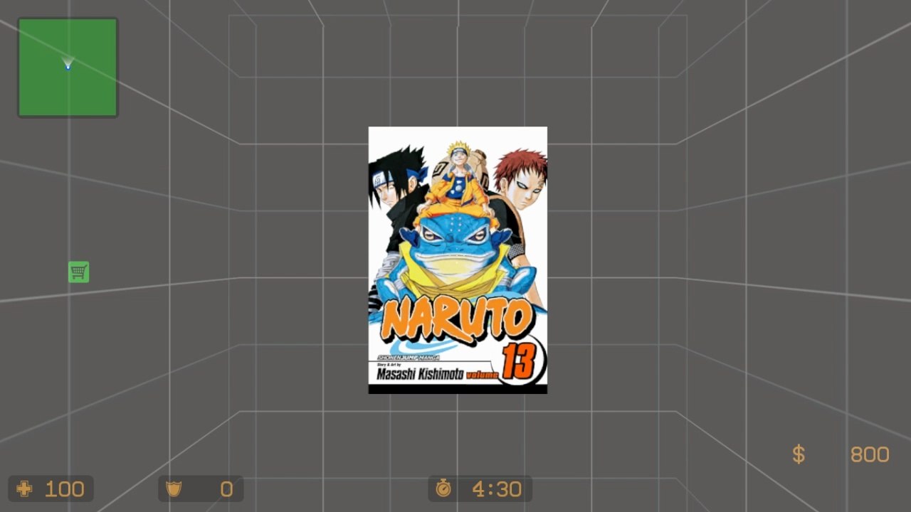 NARUTO Volume 13 Cover Art spray mod | Counter-Strike: Source