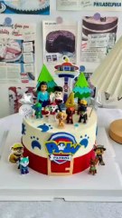 Paw Patrol Huangdao Cake Animal Cream Cake Paw Patrol Cake Children's Birthday Cake Friend Cake