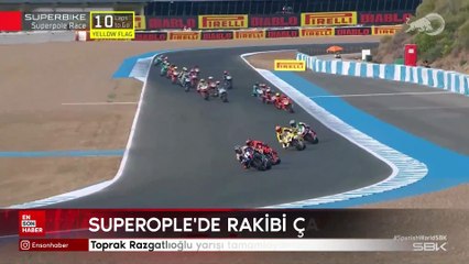 Toprak Razgatlıoğlu Superpole'de rakibinin çarpması sonucu yarışı tamamlayamadı