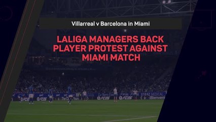Managers back player protest against Miami match