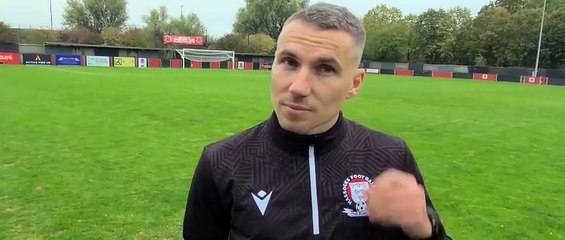 James Westlake speaks about Hassocks' draw at Erith Town