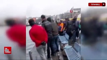 Kadıköy’de engelli 4 kişi denize düştü