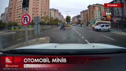 Beylikdüzü’nde kırmızı ışık ihlali kazaya yol açtı