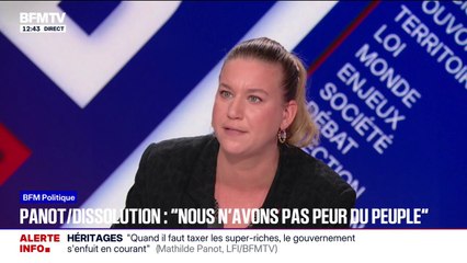 "Monsieur Lecornu et son gouvernement ne survivront pas au budget", prévient Mathilde Panot (LFI)