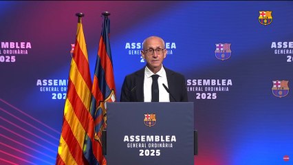 FERRAN OLIVÉ, TESORERO del BARÇA: ANÁLISIS y PRESENTACIÓN de FINANZAS en la ASAMBLEA del FC BARCELONA
