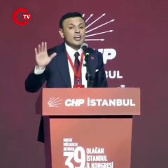 CHP 39. İstanbul Olağan İl Kongresi | Özgür Çelik: Cesaretiniz varsa aday olun, yarışalım!