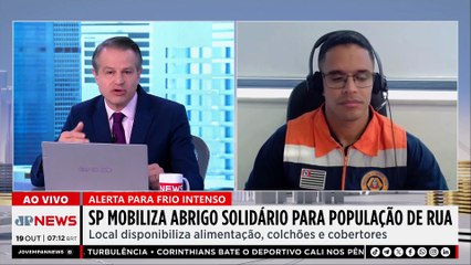 SP mobiliza abrigo solidário após alerta de frio intenso; entenda