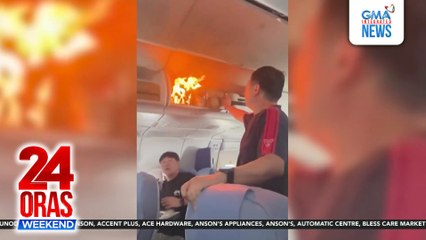 Lithium battery sa loob ng carry-on luggage, nagliyab sa flight sa China | 24 Oras Weekend