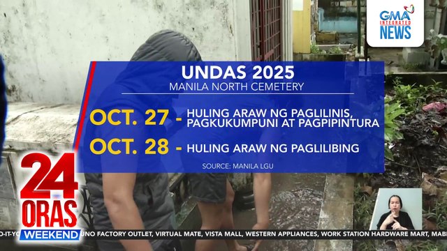 Ilang pamilya ng mga yumao, maagang dumalaw sa mga sementeryo; mga bus terminal ininspeksyon | 24 Oras Weekend