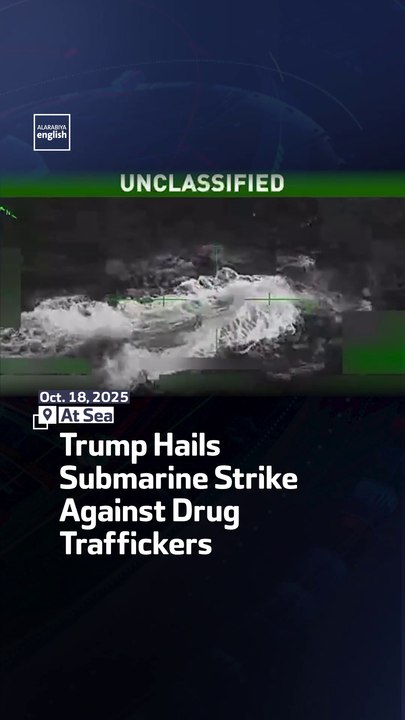 Trump Hails Submarine Strike Against Drug Traffickers