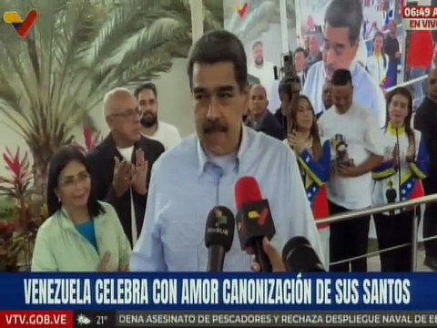 Pdte. Maduro: Le pedí a los Santos que cubran con un manto sagrado a la Patria para que siga la paz