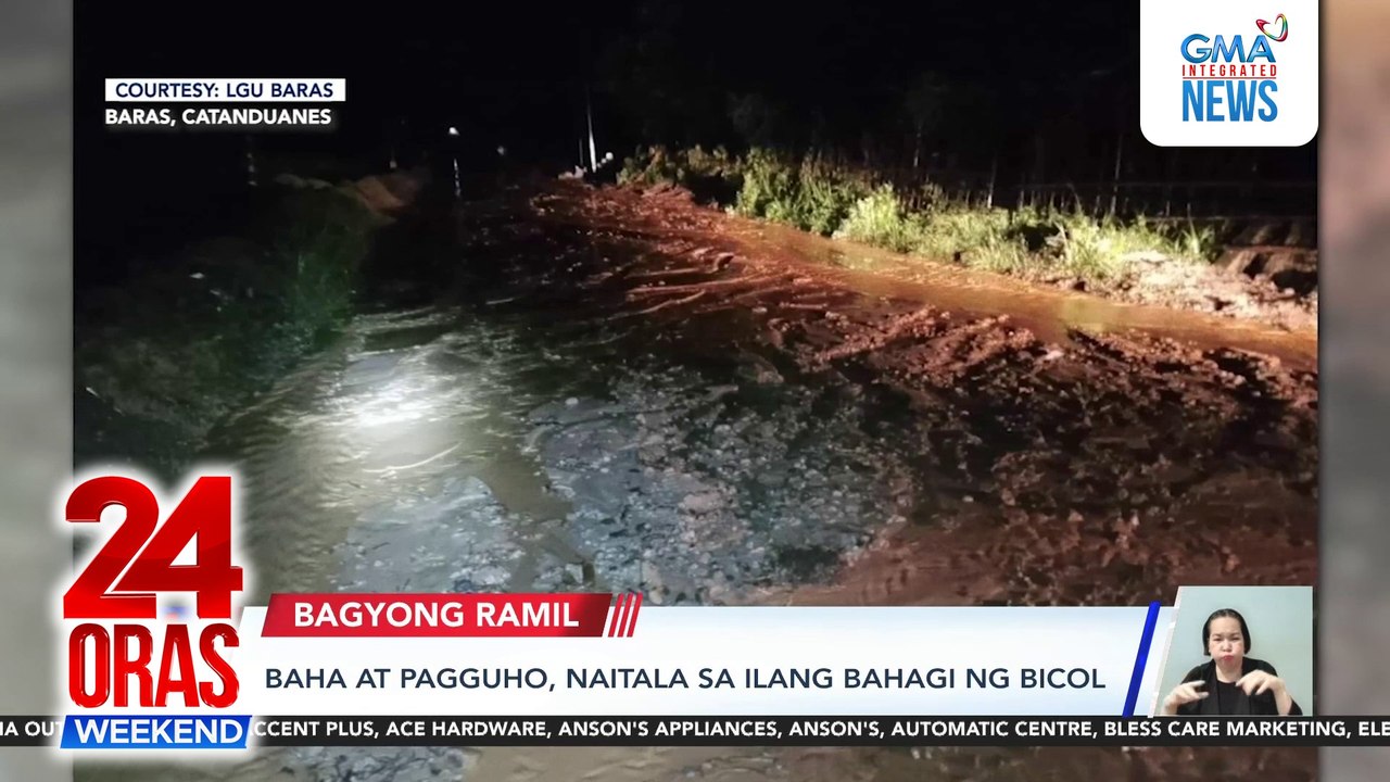 Ramil spawns floods, landslides in Bicol | 24 O...