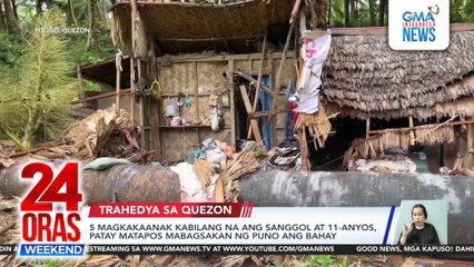 Quezon tragedy: Felled tree kills 5 family members in house, including infant | 24 Oras Weekend