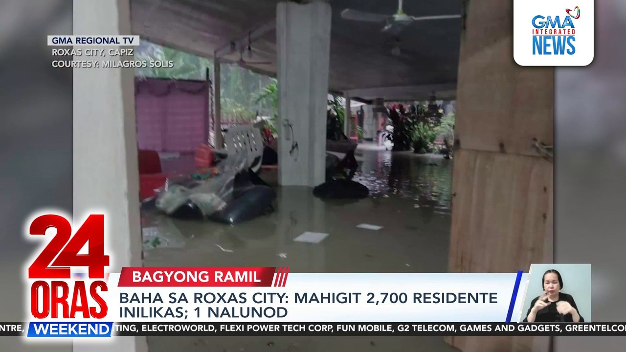 1 drown, thousands displaced as Ramil inundates Roxas City | 24 Oras Weekend