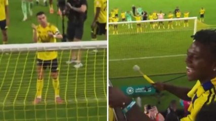 Ronaldo, che ritmo! Dirige gli ultras insieme a una star di YouTube...