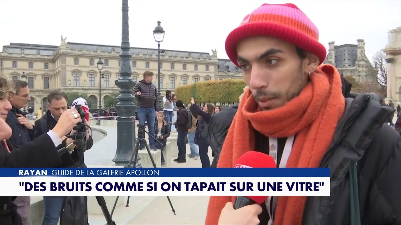 Le témoignage de Rayan, guide de la galerie Apollon du Musée du Louvre, cambriolé ce matin