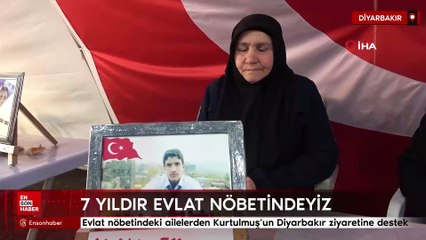 Evlat nöbetindeki ailelerden Kurtulmuş’un Diyarbakır ziyaretine destek