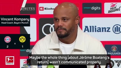Kompany responds to fans' concerns about 'abuser' Boateng's return